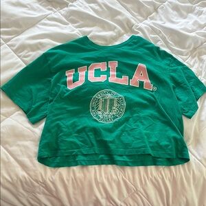 H&M Green Short Sleeve Tee with UCLA Print